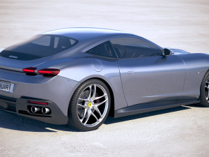 Ferrari Roma 2020 vray Modèle 3D
