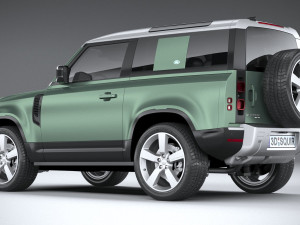Land Rover Defender 90 2020 3D मॉडल