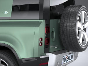 Land Rover Defender 90 2020 3D मॉडल