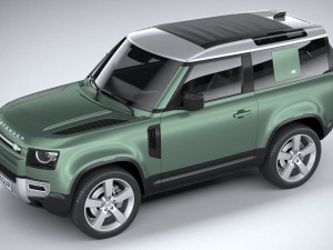 Land Rover Defender 90 2020 3D मॉडल