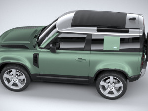 Land Rover Defender 90 2020 3D मॉडल
