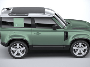 Land Rover Defender 90 2020 3D मॉडल