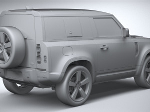 Land Rover Defender 90 2020 3D मॉडल