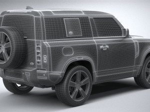 Land Rover Defender 90 2020 3D मॉडल