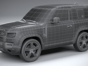 Land Rover Defender 90 2020 3D मॉडल