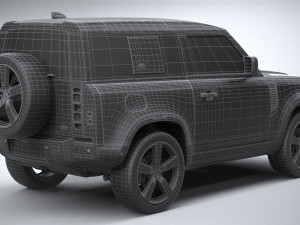 Land Rover Defender 90 2020 3D मॉडल