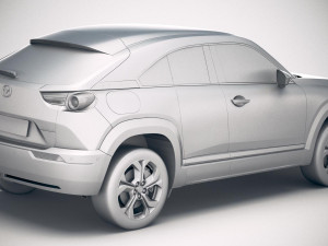 Mazda MX-30 2021 vray Model 3D