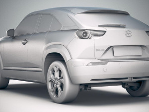 Mazda MX-30 2021 vray Model 3D
