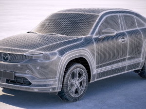 Mazda MX-30 2021 vray Model 3D