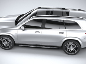 Mercedes-Benz GLS 63 AMG 2021 3D मॉडल