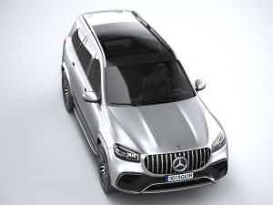 Mercedes-Benz GLS 63 AMG 2021 3D मॉडल