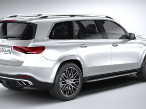 Mercedes-Benz GLS 63 AMG 2021 3D मॉडल
