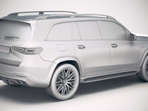 Mercedes-Benz GLS 63 AMG 2021 3D मॉडल