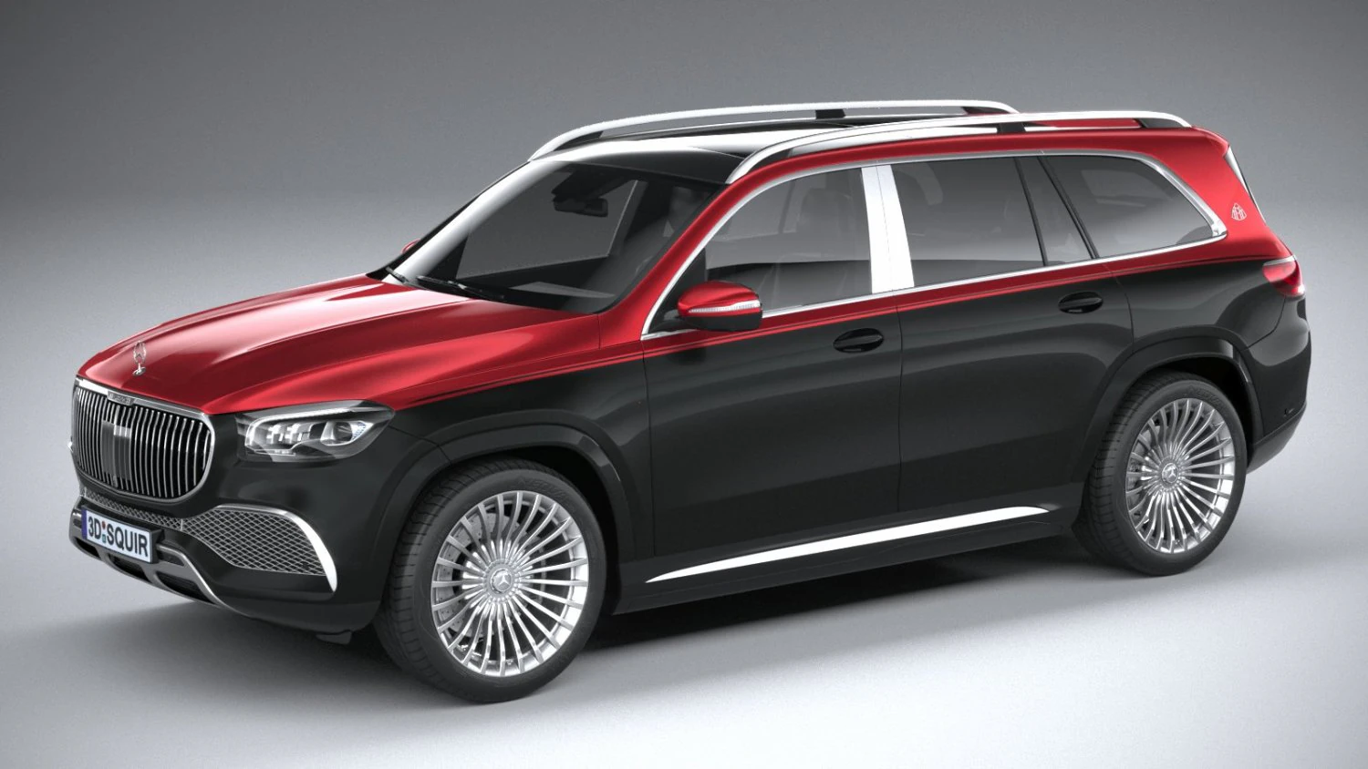 Mercedes-Benz GLS 600 Maybach 2021 3D Model .c4d .max .obj .3ds .fbx .stl .blend 