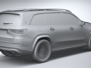 Mercedes-Benz GLS 600 Maybach 2021 3D Model