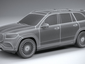 Mercedes-Benz GLS 600 Maybach 2021 3D Model