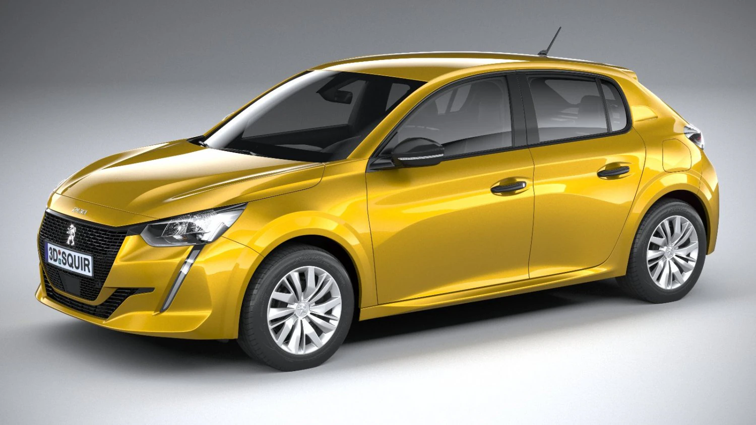 Peugeot 208 Basic 2020 3D Model .c4d .max .obj .3ds .fbx .stl .blend 