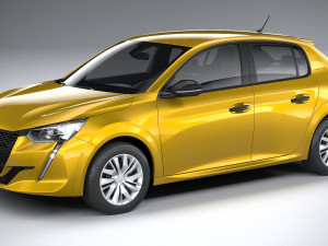 peugeot 208 basic 2020 3D Model