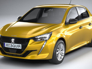 Peugeot 208 Basic 2020 Modelo 3D