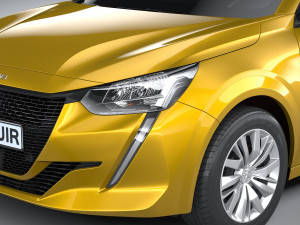 Peugeot 208 Basic 2020 Modelo 3D
