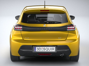 Peugeot 208 Basic 2020 Modelo 3D