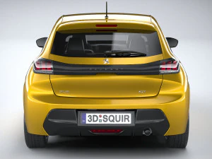 Peugeot 208 Basic 2020 3D Model
