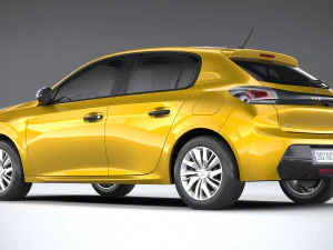 Peugeot 208 Basic 2020 3D Model