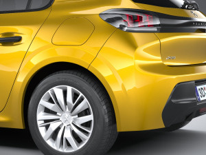 Peugeot 208 Basic 2020 Modelo 3D