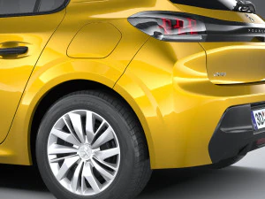 Peugeot 208 Basic 2020 3D Model