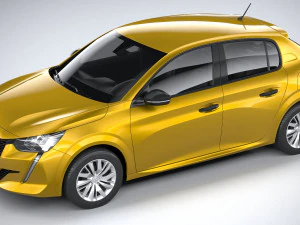 Peugeot 208 Basic 2020 3D Model