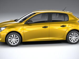 Peugeot 208 Basic 2020 Modelo 3D