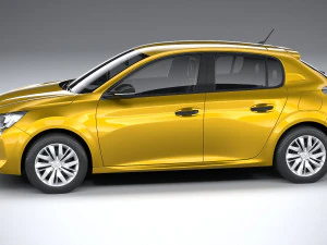 Peugeot 208 Basic 2020 3D Model