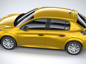 Peugeot 208 Basic 2020 Modelo 3D