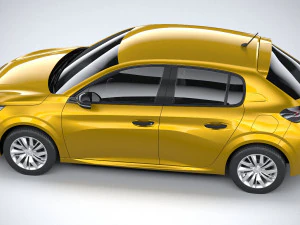 Peugeot 208 Basic 2020 3D Model
