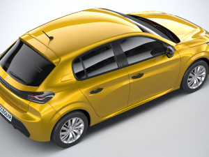 Peugeot 208 Basic 2020 Modelo 3D