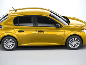 Peugeot 208 Basic 2020 3D Model
