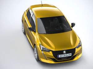Peugeot 208 Basic 2020 3D Model