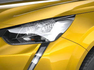 Peugeot 208 Basic 2020 3D Model