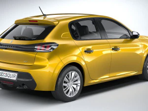 Peugeot 208 Basic 2020 3D Model