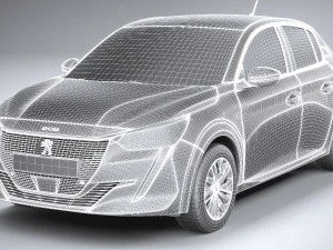 Peugeot 208 Basic 2020 3D Model