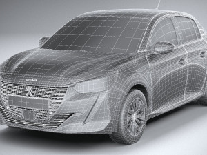 Peugeot 208 Basic 2020 Modelo 3D