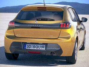 Peugeot 208 Basic 2020 vray Modèle 3D