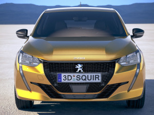 Peugeot 208 Basic 2020 vray Modèle 3D