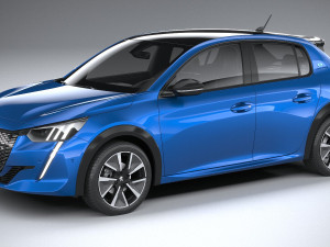 peugeot e-208 2020 3D Model