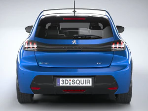 Peugeot E-208 2020 3D Model