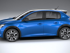 Peugeot E-208 2020 3D Модель