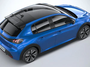 Peugeot E-208 2020 3D Model