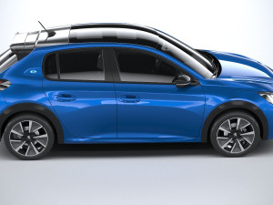 Peugeot E-208 2020 3D Модель
