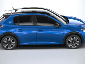 Peugeot E-208 2020 3D Model