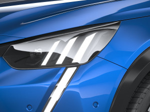 Peugeot E-208 2020 3D Модель